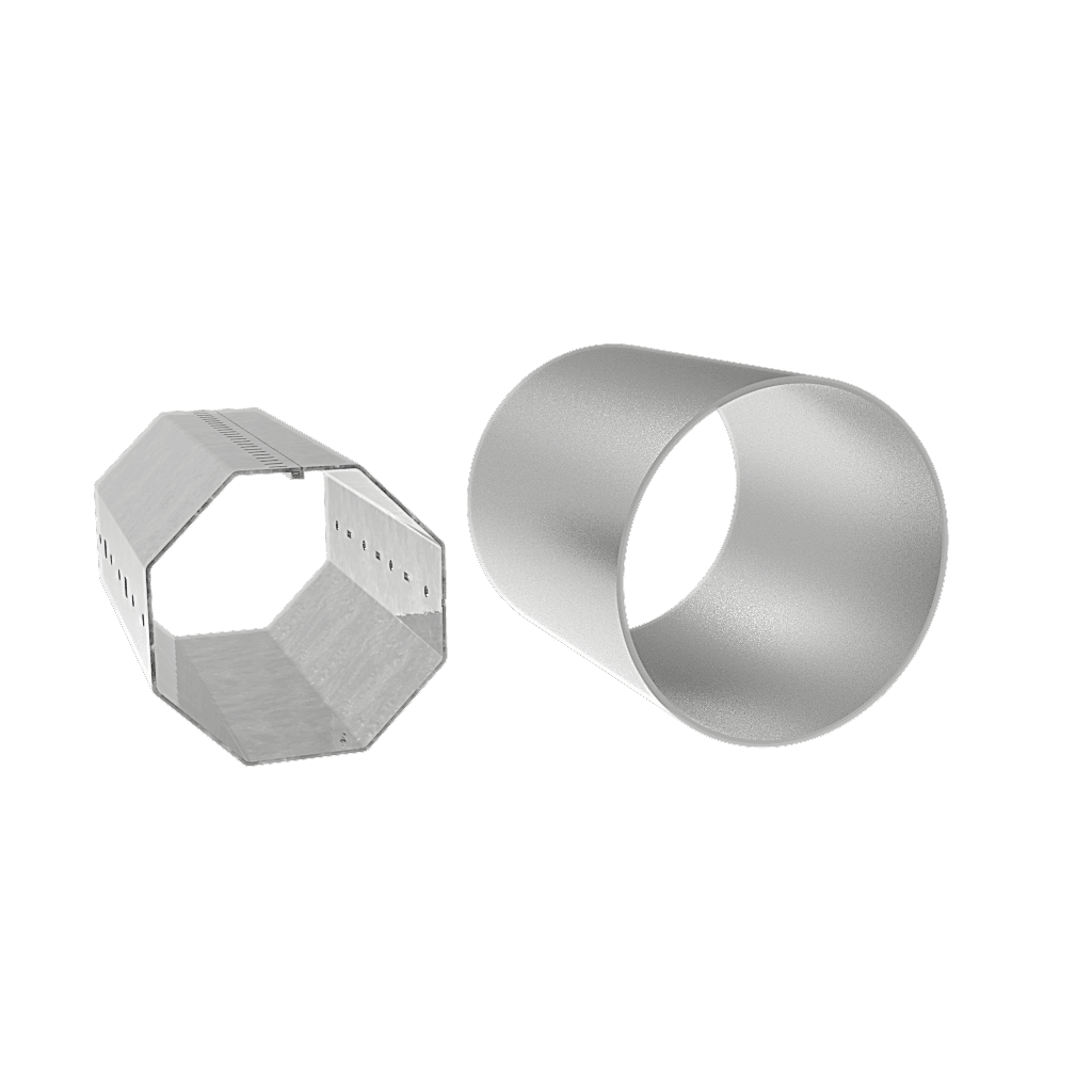 Sekizgen - Yuvarlak Borular