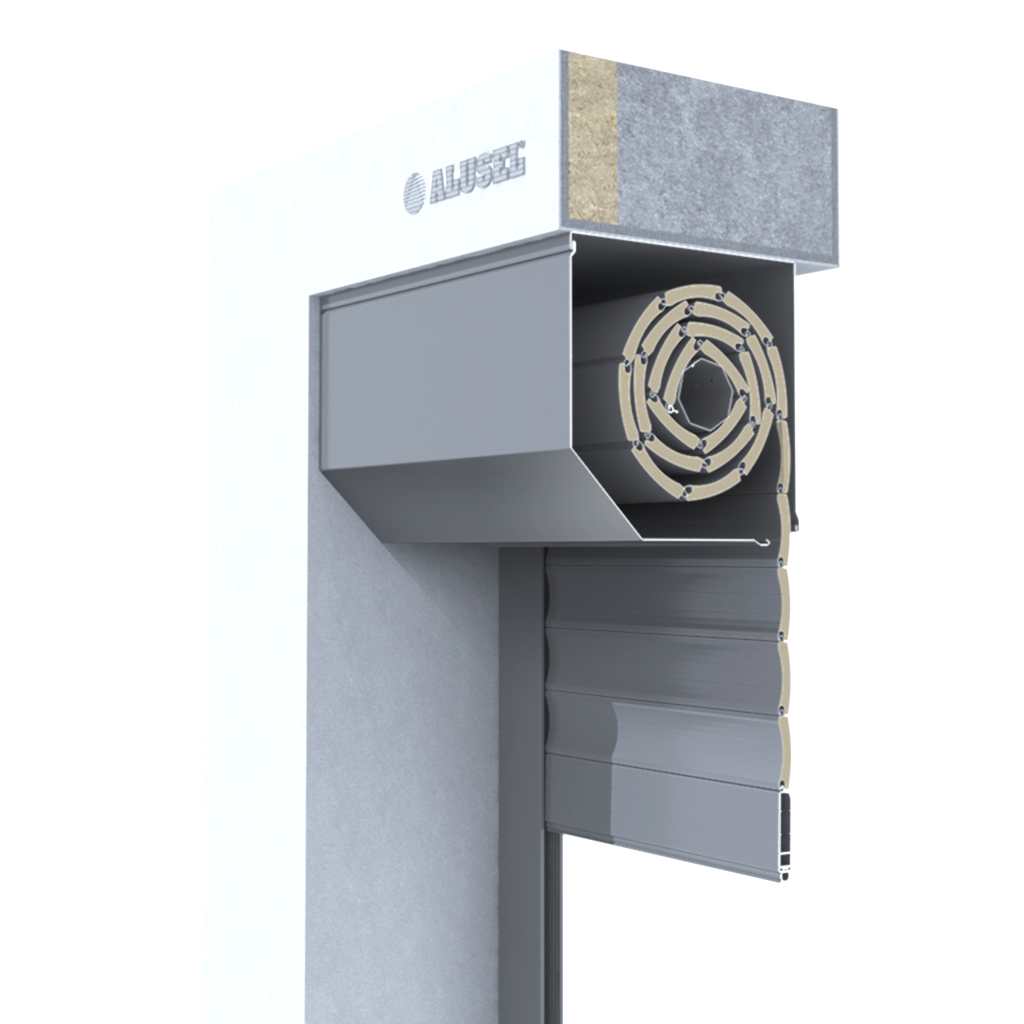 45° Dıştan Kutulu Garaj Kapısı (Duvar İçi)